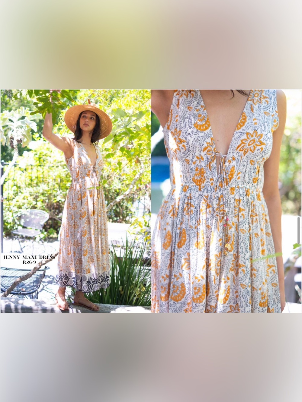 Bell by Alicia Bell - Jenny Maxi Dress - Yellow Floral Print Maxi Dress